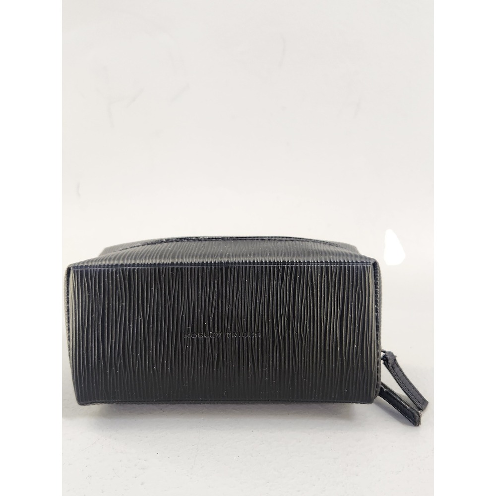 Mosley Tribes Eyewear Case Unisex One Size Black Epi Textured Zipper Pouch